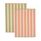Set of 2 Striped Tea Towels