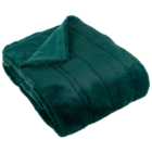 Paoletti Empress Emerald Green Large Faux Fur Throw 140 x 200cm