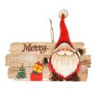 Welcome Snowman or Santa Plaque - Wood