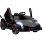Tommy Toys Lamborghini Veneno Kids Ride On Electric Car Black 12V