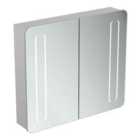 Ideal Standard 80Cm Mirror Cabinet With Bottom Ambient And Front Light