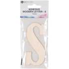 Adhesive Wooden Letter - S