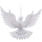 Elegant Hanging Dove - White