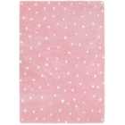 Homemaker Pink Spotty Snug Shaggy Rug 80 x 150cm