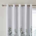 Dorma Purity Meadow Powder Green Blackout Eyelet Curtains