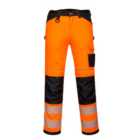 Portwest PW3 Hi-Vis Work Trousers Orange/Black & Knee Pads -33S