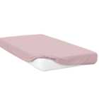 Serene King Size Powder Pink Brushed Cotton Fitted Bed Sheet