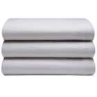 Serene King Size Grey Brushed Cotton Flat Bed Sheet