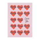Hearts Love Ya Valentine's Day Card
