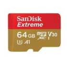 SanDisk 64GB Extreme Plus microSDXC Card + Adapter