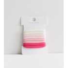 8 Pack Pink Towelling Hair Bands