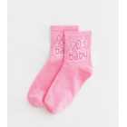 Bright Pink 90s Baby Tube Socks