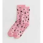 Pink Moon and Stars Socks