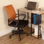 Loft Black and Orange Mesh Swivel Office Chair