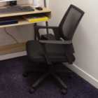 Loft Black Mesh Swivel Home Office Chair