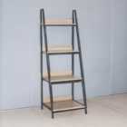 Luxe Study Loft 4 Shelf Home Office Ladder Bookcase