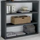 Puro 4 Shelf Charcoal Bookcase