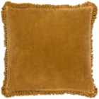 Yard Bertie Saffron Cotton Velvet Cushion