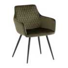 World Furniture Set Of 2 Felix Armchairs - Juniper Green