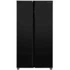 Russell Hobbs RH90AFF201B 177Cm High 90Cm Wide Freestanding Slimline American Fridge Freezer In Black