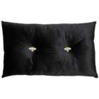 Paoletti Bumble Bee Black Velvet Cushion