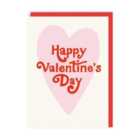 Retro Heart Valentine's Day Card 