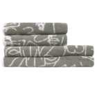 furn. Everybody Turkish Cotton Jacquard Grey Towel Bundle Set of 4