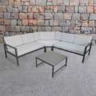 Outdoor Essentials Pascal 5 Seater Grey Corner Lounge Set