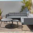 Sicily 4 Seater Grey Corner Lounge Set