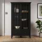 Lynton Glazed Display Cabinet, Black