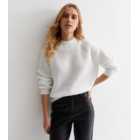 Blue Vanilla Off White Cable Knit Jumper