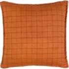 Yard Grid Check Brick Linen Cushion