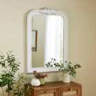 Swept Curved Overmantel Wall Mirror