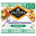 Jacob's Mediterranean Rosemary Crackers 5 Pack Multipack 190g