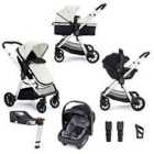 Babymore Mimi Travel System Coco With Base - Silver