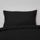 Non Iron Plain Dye Black Standard Pillowcase