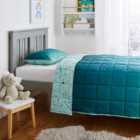 Teal Ombre Washable 4 Tog Single Coverless Duvet