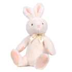 Cream Ribboned Bunny Rabbit Soft Toy