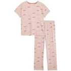 M&S Dragonfly Pyjama, S-XL, Soft Pink