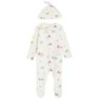M&S Toy Town Sleepsuit Set, Newborn-12 Months, White