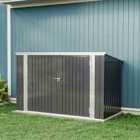 Living and Home Garden Heavy Duty Steel Bicycle Storage Shed, Black