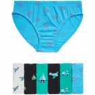 M&S Boys Pure Cotton Transport Briefs, 7 Pack, 2-8 Years
