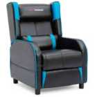 Ranger X Pushback Recliner Chair - Black and Blue