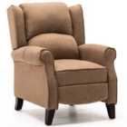 Eaton Herringbone Recliner Chair - Beige