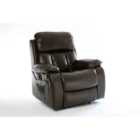 Chester Automatic Leather Recliner Chair - Brown