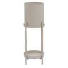 Interiors by PH Asher Two Tier Grey Plant Stand