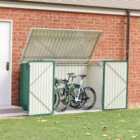 Living and Home Garden Heavy Duty Steel Bicycle Storage Shed, Green