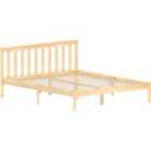 Vida Designs Milan 5Ft King Size Wood Bed Solid Pine, Low Foot End, Pine, 150 X 200 Cm