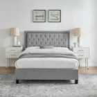 Limelight Double Rhea Light Grey Bed