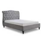 Limelight Double Rosa Light Grey Bed